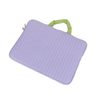 Funda para Portátil de Color Contrastante Resistente al Agua para 13-14 Pulgadas, Bolsa para Computadora de Nailon Resistente a Impactos, Resistente a Arañazos con Forro de Felpa