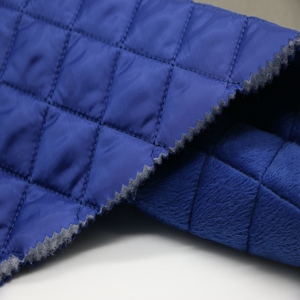 <span class=keywords><strong>Tissu</strong></span> molletonné diamant 100% polyester, étoffe molletonnée pour manteaux en bas - Product Image 5