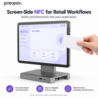 Tablette Android 12 pouces G99 6 Go 128 Go avec 4 haut-parleurs RJ11 25W, USB-A*5 PD, connecteur Pogo Pin, NFC frontal NXP, Android 16 GMS, tablette POS EMV