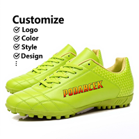 Chaussures de football à crampons courts en cuir, personnalisables par le fournisseur, pour terrain souple SG, modèle professionnel à tige basse