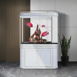 Stijlvol 25W Dubbel Afgerond Hoekglas <span class=keywords><strong>Aquarium</strong></span> Voor Eco-<span class=keywords><strong>Aquarium</strong></span> Huis/Kantoordecor Zout Water/Zoetwater Geplant Tanks Leven - Product Image 4