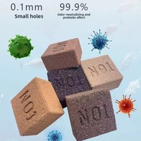 Matériaux filtrants en céramique pour aquarium, briques carrées nano, habitat pour bactéries nitrifiantes, blocs de purification de l'eau de mer