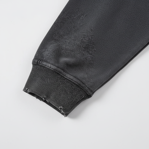 Sublimación de alta calidad Impreso Logo Hombres Acid Wash Sudaderas Venta al por mayor Precio de fábrica Oversized Acid Wash Sudaderas - Product Image 1