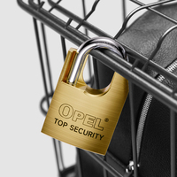Candado OPEL de Alta Seguridad Antirrobo, Duradero, de Latón, Impermeable, con Grillete Anticorte y Llave Computarizada con Puntos