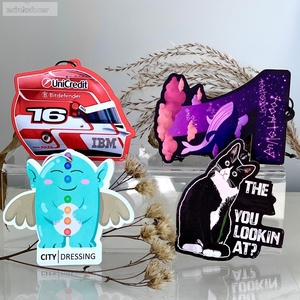 Ambientador de Coche Personalizado con Logotipo, Papel de Algodón, Tecnología de Vibración Solar, Diseño de Dibujos Animados, Aromas de Lavanda y Manzana, Larga Duración - Product Image 2