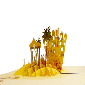 بطاقة تهنئة ثلاثية الأبعاد بطاقة تهنئة منبثقة وصلت حديثًا يدوية بطاقة رسالة تحية عيد الميلاد ورقة ثلاثية الأبعاد بطاقة تهنئة منبثقة - Product Image 3