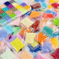 Kit de Recarga de Cuentas Termoadhesivas Mini de 2.6mm, Set de Cuentas Fusibles Multicolor, Kit Educativo de Cuentas Fusibles Pixel para Manualidades DIY