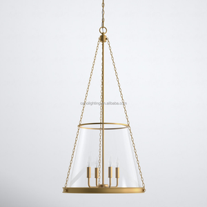 Lámpara de Techo Estilo Americano, Araña de Techo Alto, Iluminación LED Decorativa Vintage, Lámpara Colgante <span class=keywords><strong>para</strong></span> Cocina, Sala de Estar - Product Image 1