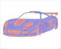 Modèle de conception de strass Ford Mustang Bling Hotfix Crystal Iron-on Patch pour t-shirt Design de voiture personnalisé