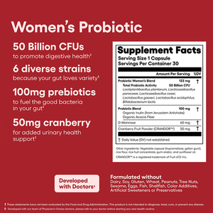Vrouwen Probiotische Capsules Vaginale Gezondheid Vrouwelijke Probiotica Supplement Cranberry Probiotische Capsules - Product Image 4