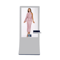 Señalización digital inteligente Espejo de ajuste virtual de 49 pulgadas VR Kiosco de vestidor virtual AR Ajuste real para boutiques de bodas