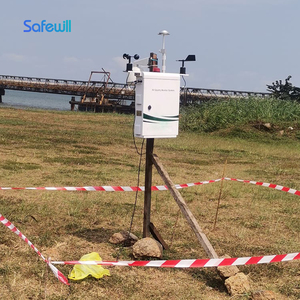 Système de surveillance environnementale Safewill : température, humidité, vitesse du vent, PM2.5, surveillance de la poussière, 4G LTE, IP54, données cloud - Product Image 1