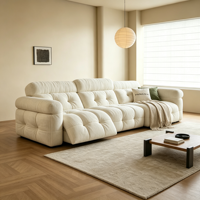 ATUNUS Modernes Luxus-Relaxsofa mit Elektrischer Verstellung Design-Möbel Wohnzimmer Modulares Ecksofa-Set