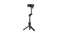 Perche à selfie réglable avec lumière LED, stabilisateur gimbal rotatif à 360°, batterie 400 mAh, USB-C, télécommande portable pour téléphone/appareil photo (ODM)