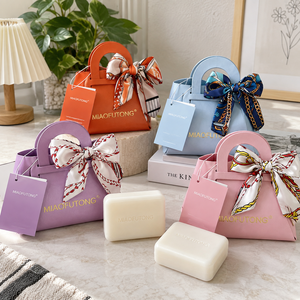 Wholesale Handbag <strong>Perfume</strong> Soap Gift OEM &amp; ODM Moisturizing Essential Oil Soap Bar for Wedding Corporate Gifts 100g Bulk Luxury - Product Image 3