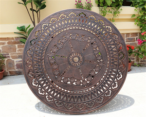 Juego de Comedor Moderno de Aluminio Fundido para Jardín, Muebles de Patio, Mesa de Metal ZF6077C, Sillas y Mesas de Aluminio para Exteriores - Product Image 4