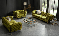 Canapé avec jambes en tissu et métal doré, canapé de salon au design moderne, tendance 2019