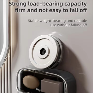 <span class=keywords><strong>Portasapone</strong></span> da Parete Antipolvere con Cassetto e Vassoio di Drenaggio, <span class=keywords><strong>Senza</strong></span> Foratura, <span class=keywords><strong>per</strong></span> Bagno di Lusso e <span class=keywords><strong>Doccia</strong></span> - Product Image 3