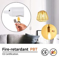 EU AS E27 ekstensi pemegang bohlam kabel lentera gantung dengan steker sakelar hidup mati