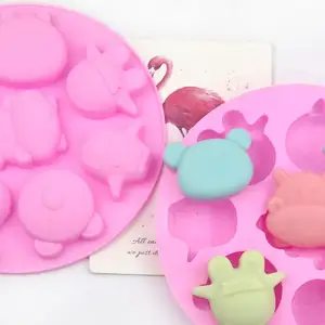 surprise cake 330 factory free sample hippo and cow shape silicone cake mold, silicone candle molds, soap making molds
