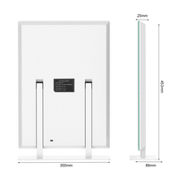 Miroir de courtoisie d'éclairage à trois couleurs contrôle tactile intelligent espejo con luz para maquillaje miroir de maquillage éclairé pour bureau de courtoisie