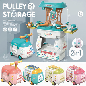 Ensemble <span class=keywords><strong>de</strong></span> jeu <span class=keywords><strong>de</strong></span> docteur 2 en 1 Portable Doctor Pretend Play Toy Sets Medical Suitcase for Boys Girls - Product Image 5