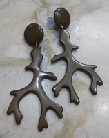 Boucles d'oreilles pendantes géométriques en résine de haute qualité, fabriquées à la main en Inde, design tendance, bijoux de mode écologiques Z F Craft