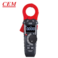 CEM DT-398H Pince ampèremétrique numérique pour courant de fuite CA 100A 600V, testeur de tension CA/CC, Hz, capacité, Ohm, test de diode 30mm