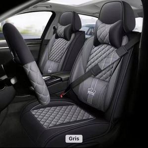 Housses de siège de voiture en cuir de soie glacée respirantes, durables et imperméables pour femmes, avec logo personnalisé, motif animal mignon, type avant, vente en gros - Product Image 3