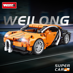WOMA TOY C0904 Technik Mini-Bausteine Kleine Plastik-ABS-Bausteine Rückzieh-Sportwagen Spielzeug-Set für Jungen - Product Image 2