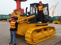 Mini-bulldozer Shantui SD13, marque de premier plan, moteur puissant de 105 kW, machinerie lourde de 13 tonnes avec composants de pompe à moteur principaux utilisés