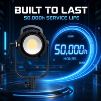 FY-300X 300W Lumière vidéo LED de qualité professionnelle pour le streaming en direct sur YouTube DMX 512 2700K-6500K Bi-couleur