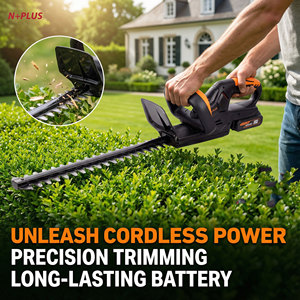 <span class=keywords><strong>Cortasetos</strong></span> Eléctrico N+PLUS de Alta Resistencia con Construcción Duradera para Arbustos Gruesos y Cuchillas Afiladas y Densas - Product Image 2
