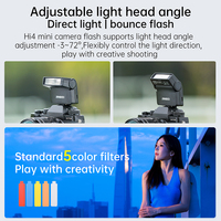 JINBEI Hi-4 Mini Flash de cámara para DSLR y Micro-Single Cameras Speedlite para Fuji Sony Canon Nikon Flash externo portátil