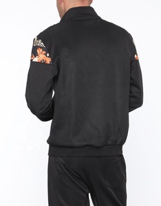 Veste de survêtement pour homme en coton 100% noir à imprimé floral léopard, fermeture éclair intégrale, style streetwear, coupe classique, vêtements d'hiver - Product Image 6