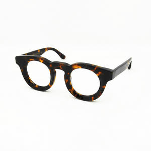 Montura de <span class=keywords><strong>gafas</strong></span> redonda y gruesa para hombre y <span class=keywords><strong>mujer</strong></span>, diseño de personalidad, marco de luz plano, novedad de 8,0 - Product Image 4