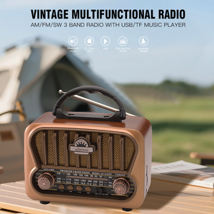 <span class=keywords><strong>Radio</strong></span> Portátil AM/FM Vintage OP-8109BT 2026 con Soporte para Tarjeta TF, Material Plástico, Altavoz Inalámbrico - Product Image 4