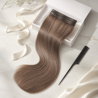 Extensions de cheveux à clipser 100% cheveux humains Remy 100g Lot de 7 pièces Noir naturel pour usage quotidien, mariage, fête, salon, boutique, vente en gros
