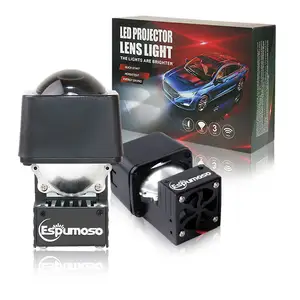 K119プロジェクトヘッドライトハイロービームカーアクセサリー40W1.5インチミニLEDヘッドライトフォグライト (ユニバーサルカー用)