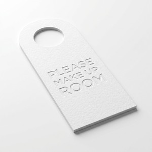 Cartellini da appendere alla porta personalizzati per hotel, con stampa su entrambi i lati, segnale '<span class=keywords><strong>Non</strong></span> Disturbare', g600sm, per la pulizia delle camere, all'ingrosso - Product Image 4