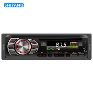 Autoradio avec bluetooth double USB 7 couleurs, récepteur/FM/WMA/TF/AUX-in, appels mains libres, lecteur MP3 de voiture