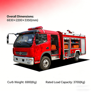 Nuevo Camión de Bomberos de Doble Cabina 4x2 con Tanque de Agua de 4 Metros Cúbicos, Vehículo de Rescate Contra Incendios Diésel para Emergencias Forestales y Rurales - Product Image 1