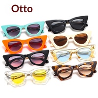 Nouvelles lunettes de soleil œil-de-chat amincissantes UV400, monture complète, style défilé chic, unisexe, 2815