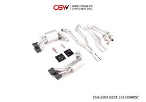 Prezzo di fabbrica In Acciaio Inox 304 Tubi Di Scarico Della Marmitta Catback con Gesto di Controllo Elettronico Per Benz AMG W204 C63 6.2 - Product Image 2