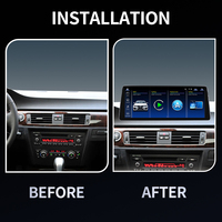 Autoradio GPS avec écran tactile de 12,8 pouces, système Linux, Carplay, lecteur DVD, style OEM pour BMW E90 2006-2012