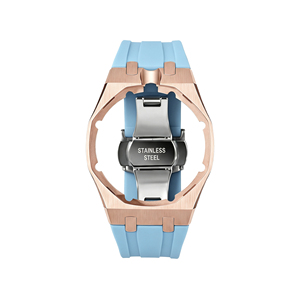 Caja de Reloj de Acero Inoxidable 2 en 1 de Lujo Upro con Correa de Silicona Ajustable para AP -sWatch, Kit de Modificación para Reloj Roylal Pop - Product Image 6