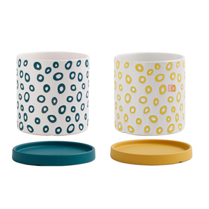 <span class=keywords><strong>Maceta</strong></span> de cerámica de arte geométrico nórdico para flores, diseño creativo multicolor, simple, pequeña, para sala de estar y balcón - Product Image 4
