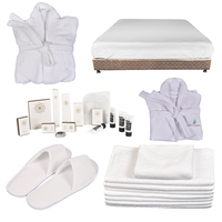 Parure de lit rayée pour hôtels, drap plat blanc 100% coton percale