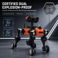 Robot d'inspection thermique infrarouge intelligent, étanche IP66, robot de patrouille de sous-stations avec caméra PTZ 360°