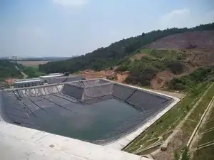 1-6m 3D komposit geosintetis drainase net Untuk tanah olahraga jaring tempat pembuangan air di Cina